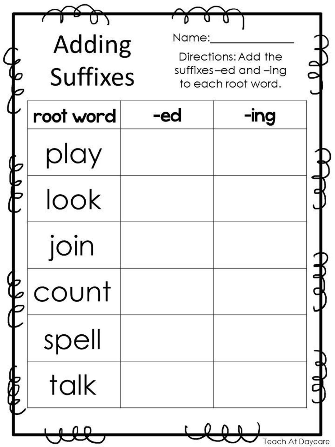 10 Printable Adding Suffixes Worksheets 1st 2nd Grade ELA Worksheets Etsy Israel