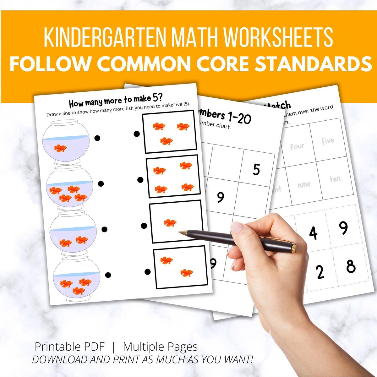 Kindergarten Math Common Core Workbook Daily Practice ArgoPrep