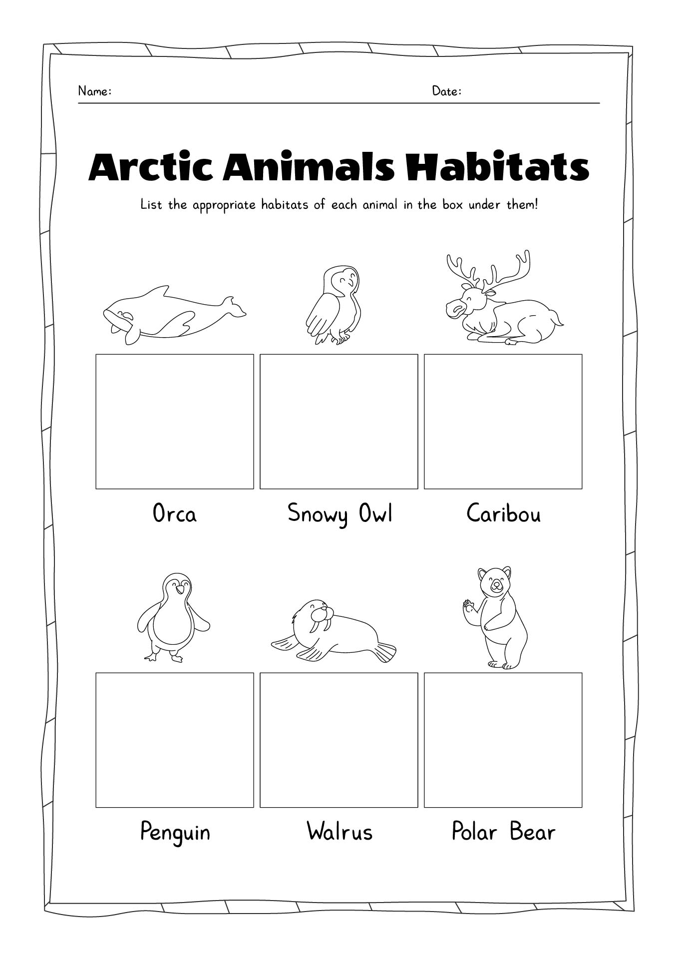 11 Arctic Animals Activities And Worksheets Free PDF At Worksheeto
