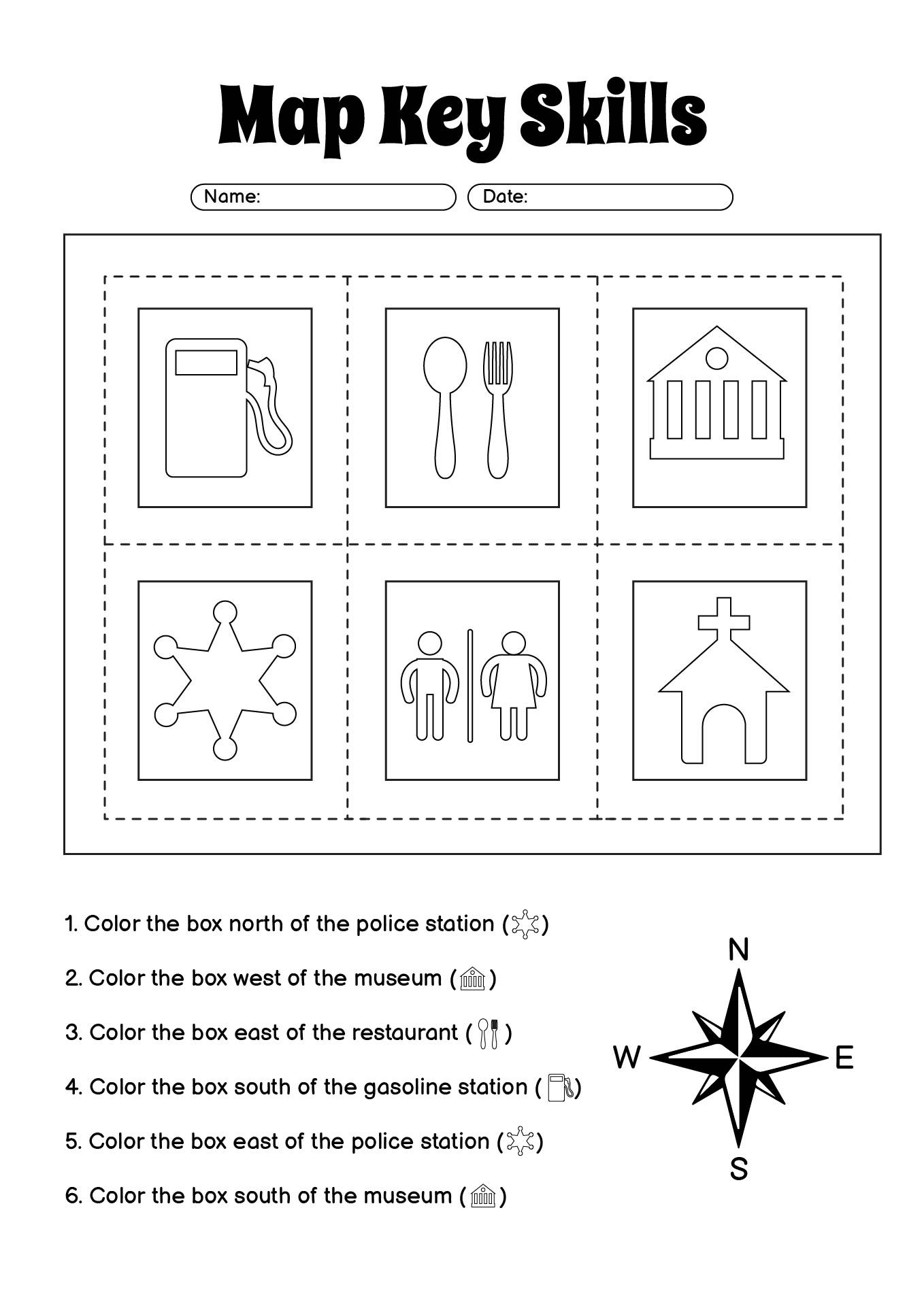 11 Map Key Worksheets For Kindergarten Free PDF At Worksheeto