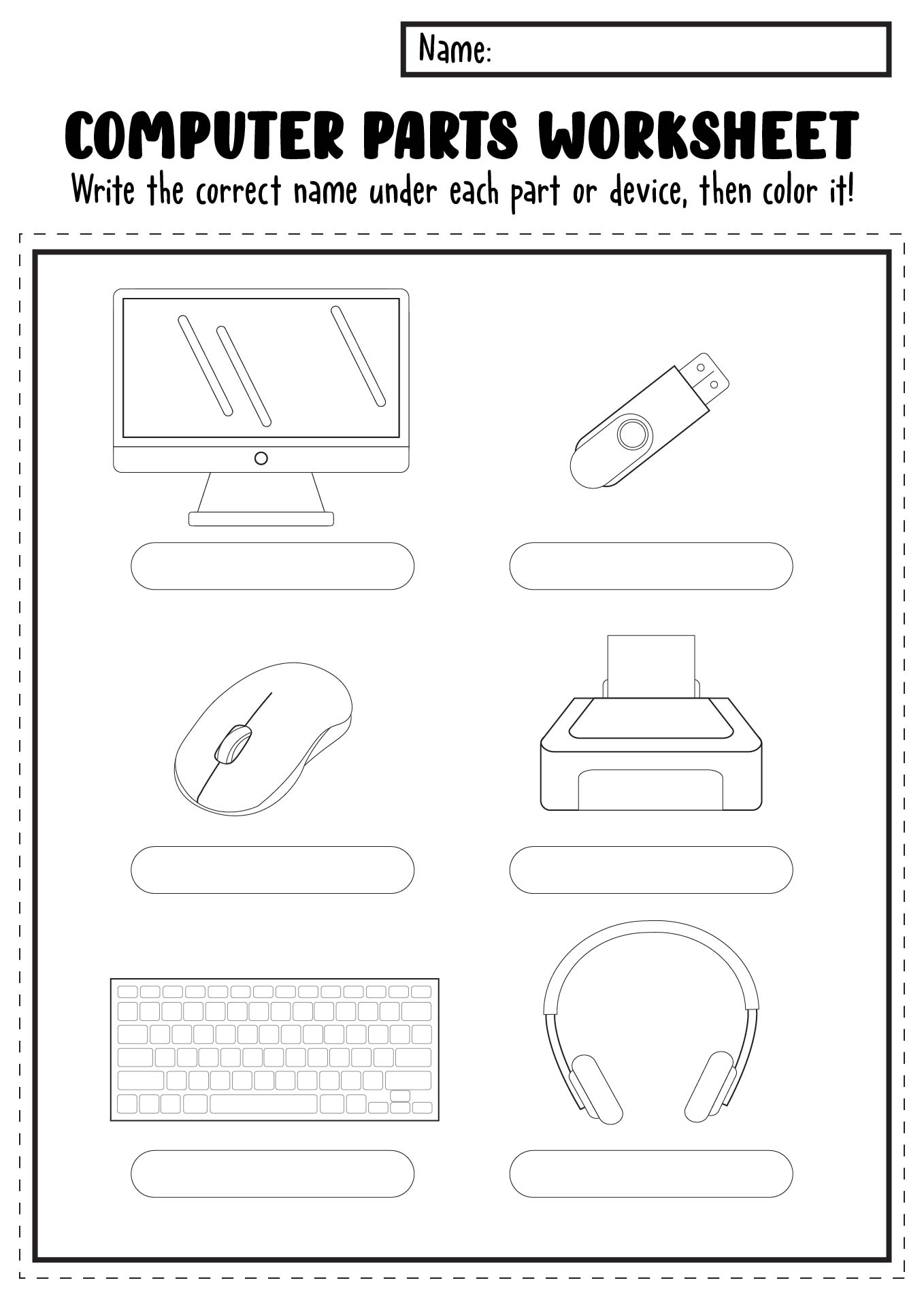Computer Worksheet
