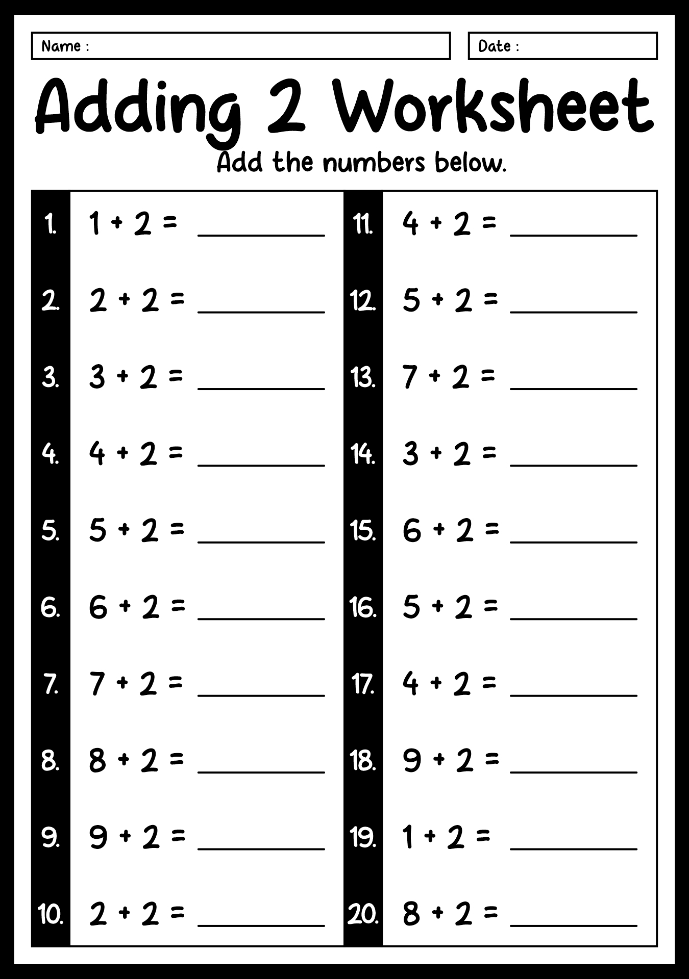 Preschool Math Worksheets Matching To 5 Worksheets Library