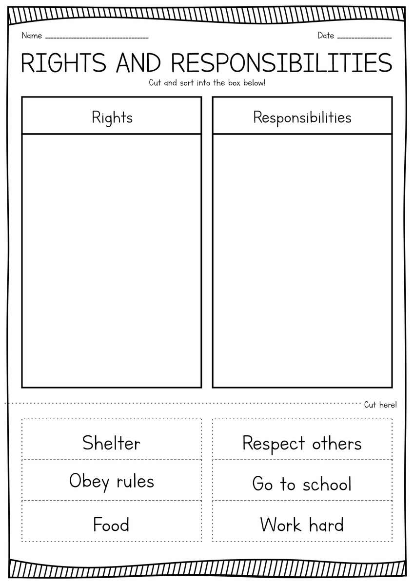 13 Printable Worksheets On Responsibility Free PDF At Worksheeto 13 Printable Worksheets On Responsibility Free PDF At Worksheeto