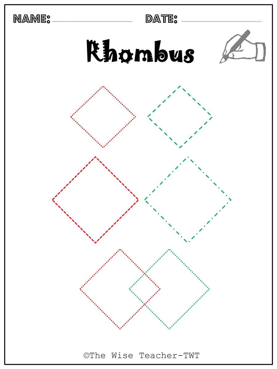 14 2D Printable Tracing And Drawing Shapes Worksheets For Pre K And Kindergarten Made By Teachers