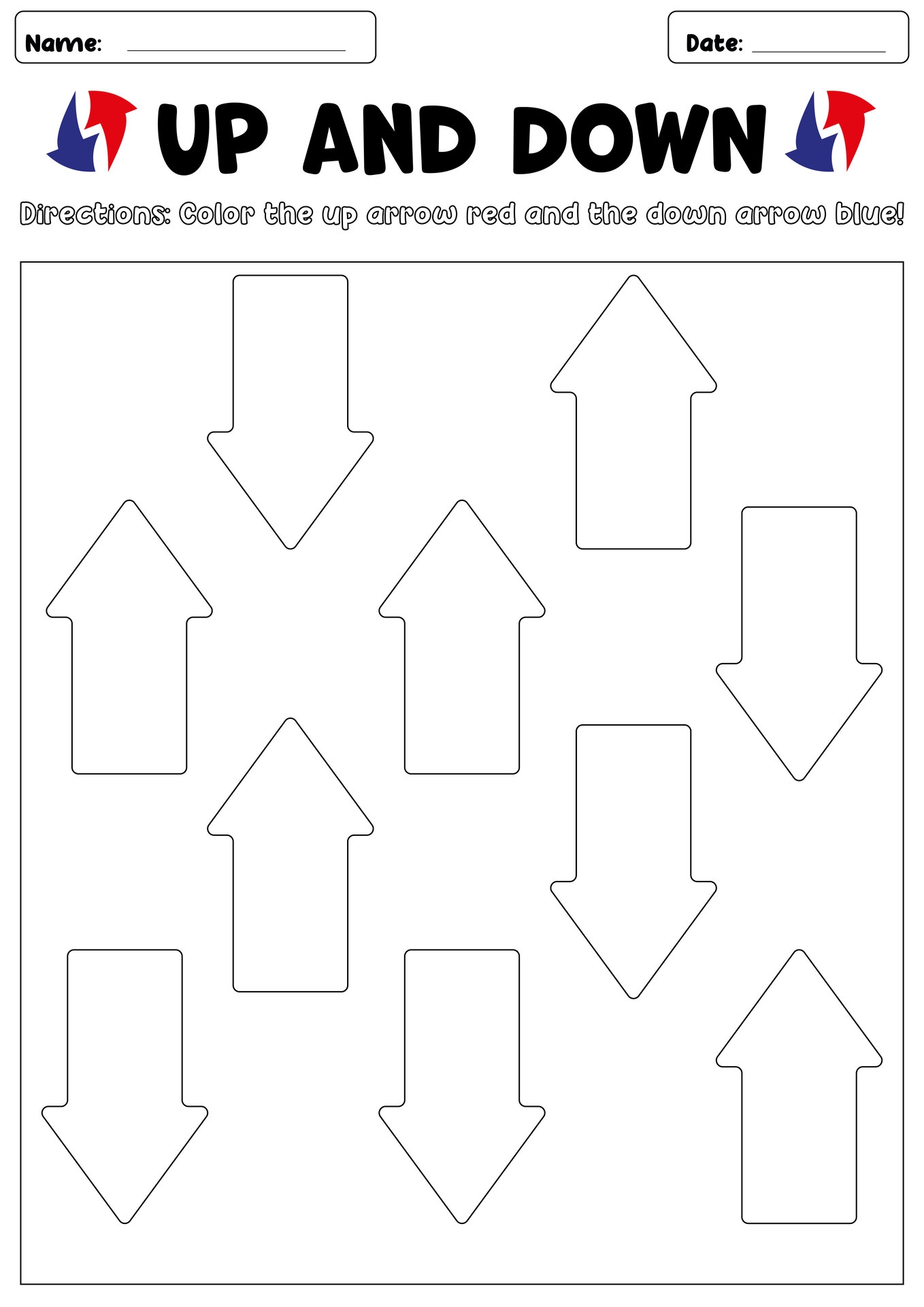 14 Up And Down Worksheets Free PDF At Worksheeto 14 Up And Down Worksheets Free PDF At Worksheeto