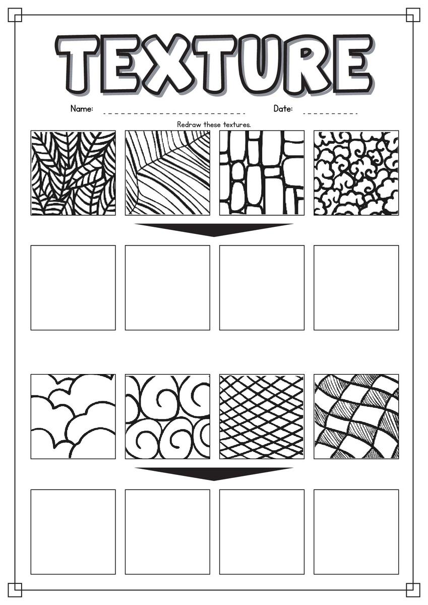 15 Pen And Ink Texture Worksheet Free PDF At Worksheeto