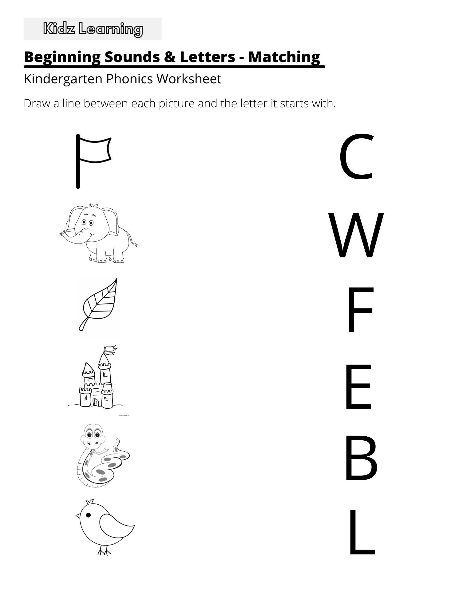 15 Printable Beginning Sounds Worksheets Preschool 1st Grade Phonics And Literacy Etsy Kindergarten Beginning Sound Worksheet Made By Teachers