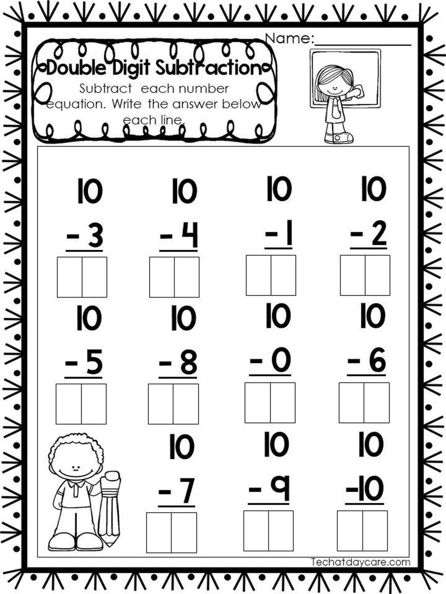 15 Printable Double Digit Subtraction Worksheets Numbers 11 20 Preschool 2nd Grade Math Etsy 15 Printable Double Digit Subtraction Worksheets Numbers 11 20 Preschool 2nd Grade Math Etsy