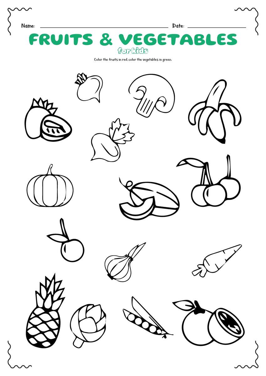 17 Fruit And Vegetable Cut And Paste Worksheets Free PDF At Worksheeto