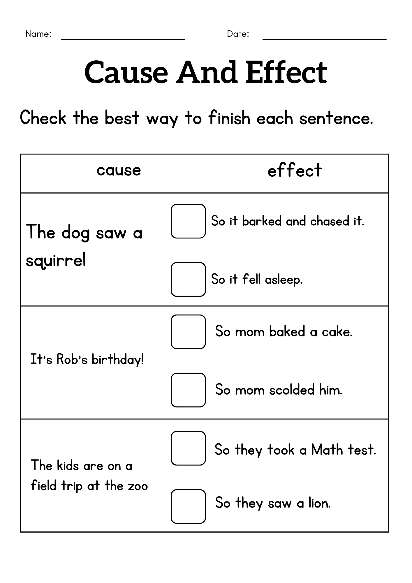 1st Grade Cause And Effect Worksheet Cause And Effect Activity Sheets For Kids Made By Teachers Cause And Effect Interactive Worksheet For 4 Worksheets Library