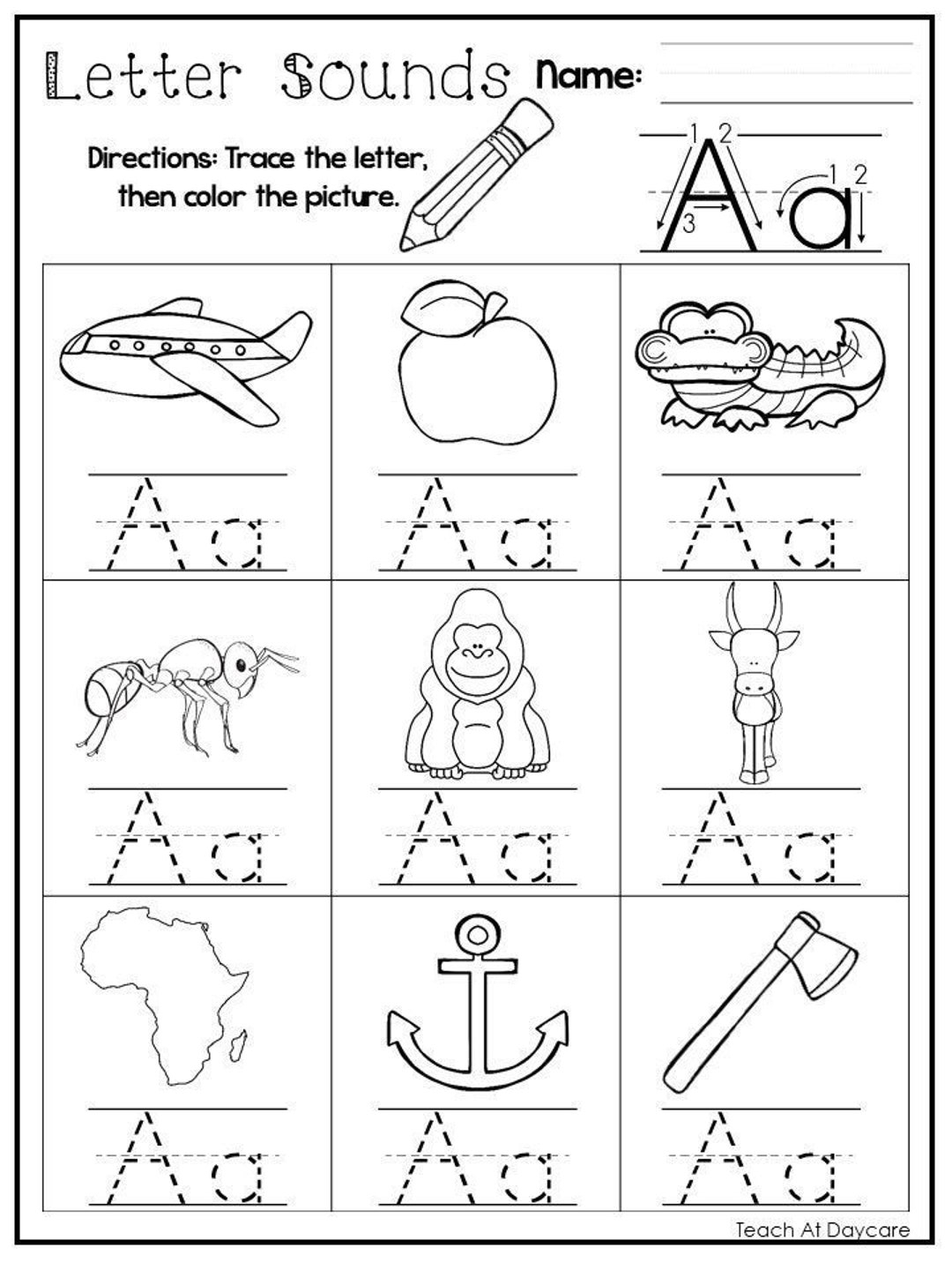 24 Printable Alphabet Letter Sounds Worksheets Preschool Kdg Phonics Etsy 24 Printable Alphabet Letter Sounds Worksheets Preschool Kdg Phonics Etsy