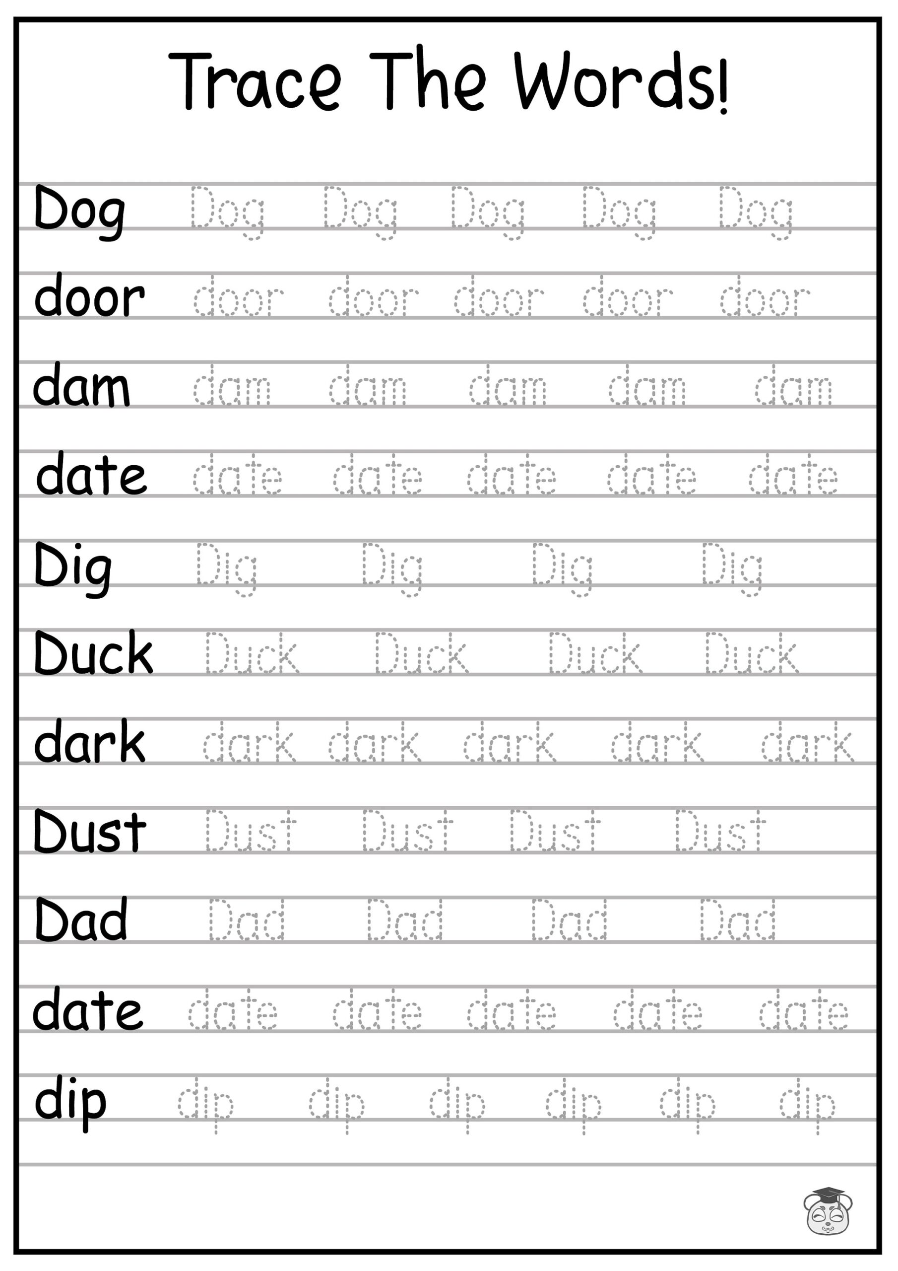 24 Printable Trace The Words Worksheet Alphabetical A Z Capital And Lowercase Words Ages 3 7 KG1 To Grade 2 Etsy 24 Printable Trace The Words Worksheet Alphabetical A Z Capital And Lowercase Words Ages 3 7 KG1 To Grade 2 Etsy