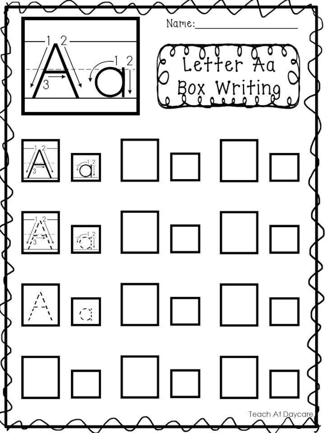26 Printable Alphabet Box Writing Worksheets Preschool Kdg Phonics Etsy 20 Printable Digraphs Color Trace Write And Box Write Worksheets Kindergarten 2nd Grade ELA Worksheets Etsy Denmark