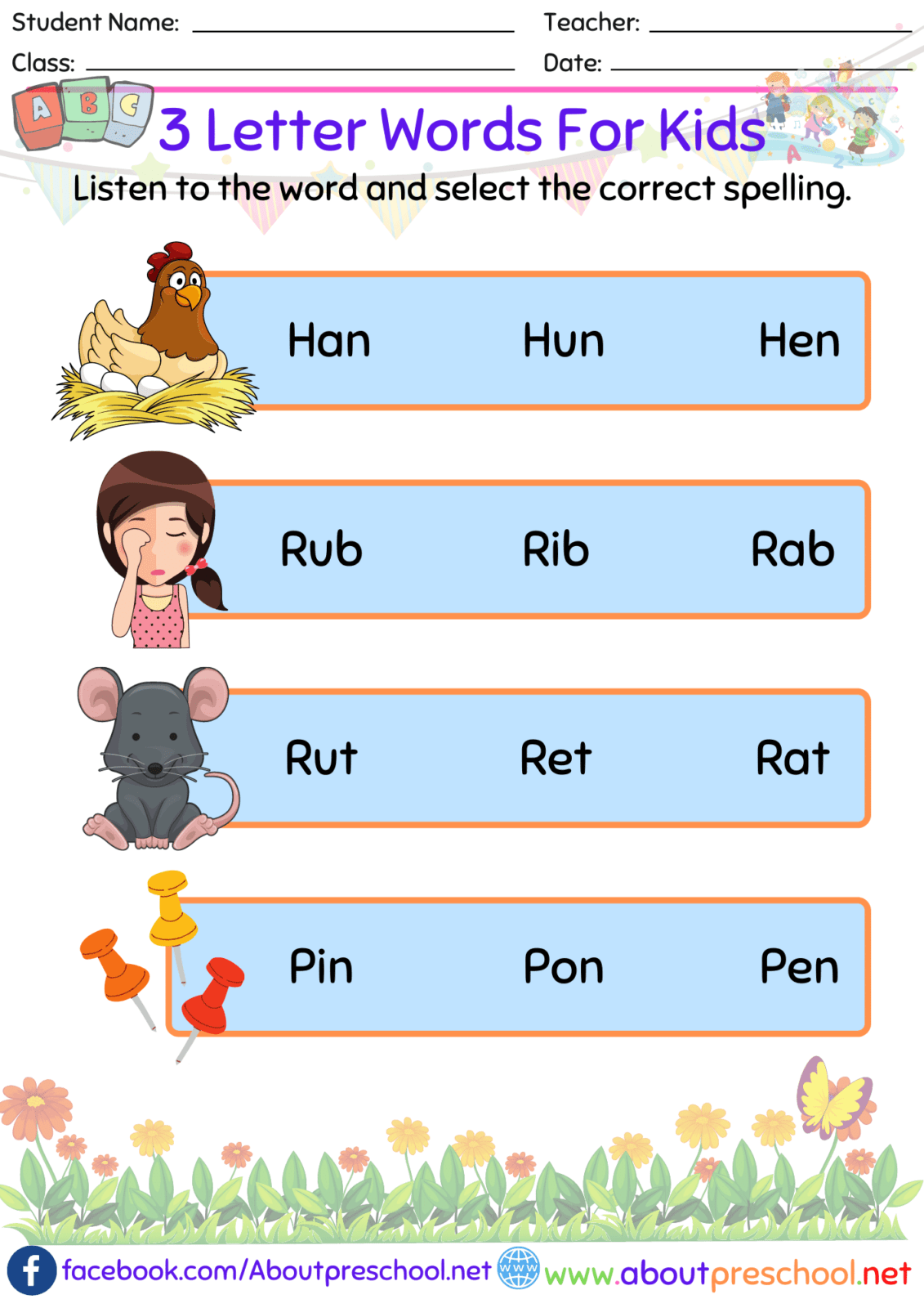 3 Letter Words To Teach Reading Archives About Preschool Worksheets Library 3 Letter Words To Teach Reading Archives About Preschool Worksheets Library