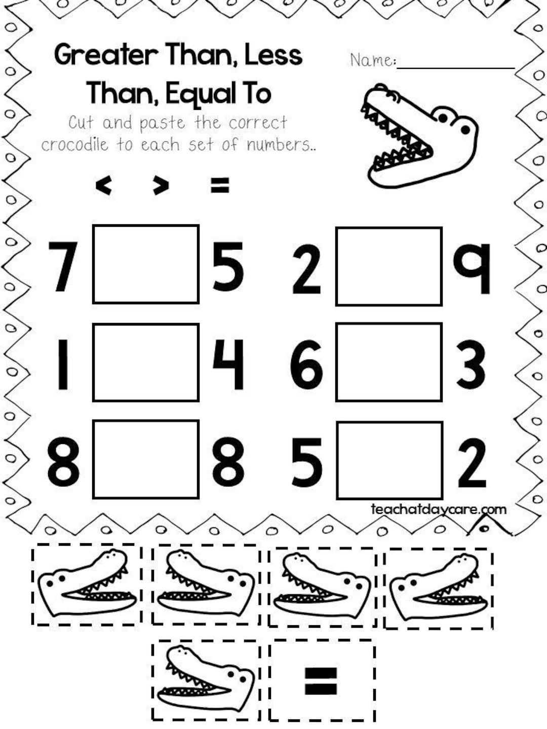 30 Printable Greater Than Less Than Equal To Worksheets Preschool 3rd Grade Math Etsy More And Less Worksheets Greater Than Less Than Worksheets For Preschool Kindergarten MegaWorkbook