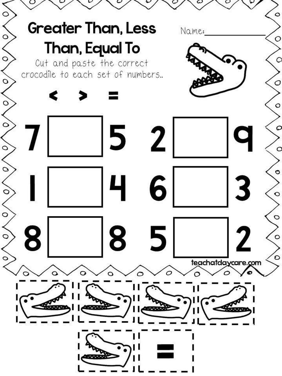 30 Printable Greater Than Less Than Equal To Worksheets Preschool 3rd Grade Math Etsy Kindergarten Blank Greater Than Less Than Worksheet Comparing Number Blank Sheet Made By Teachers