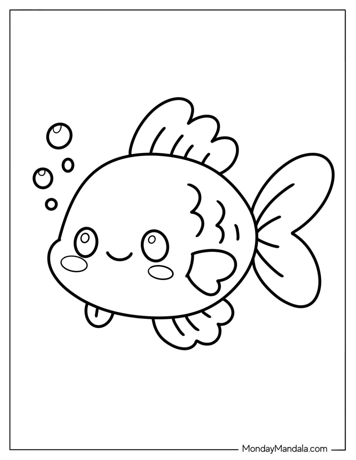 40 Fish Coloring Pages Free PDF Printables Printable Fish Template And Coloring Pages For Kids