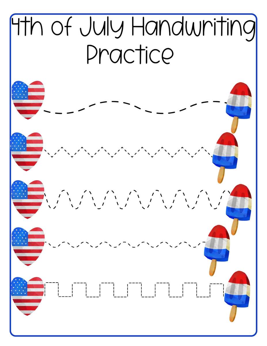 4th Of July Preschool Packet Preschool Worksheets Preschool Printable Kindergarten Homeschool Toddler Printable Kindergarten Etsy