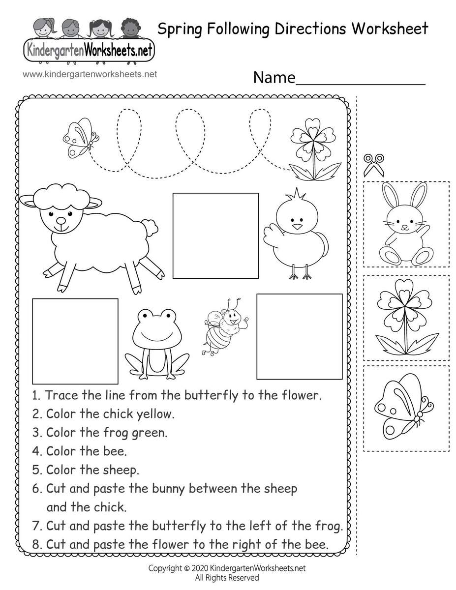 Spring Worksheets For Kindergarten And First Grade Mamas Learning Corner