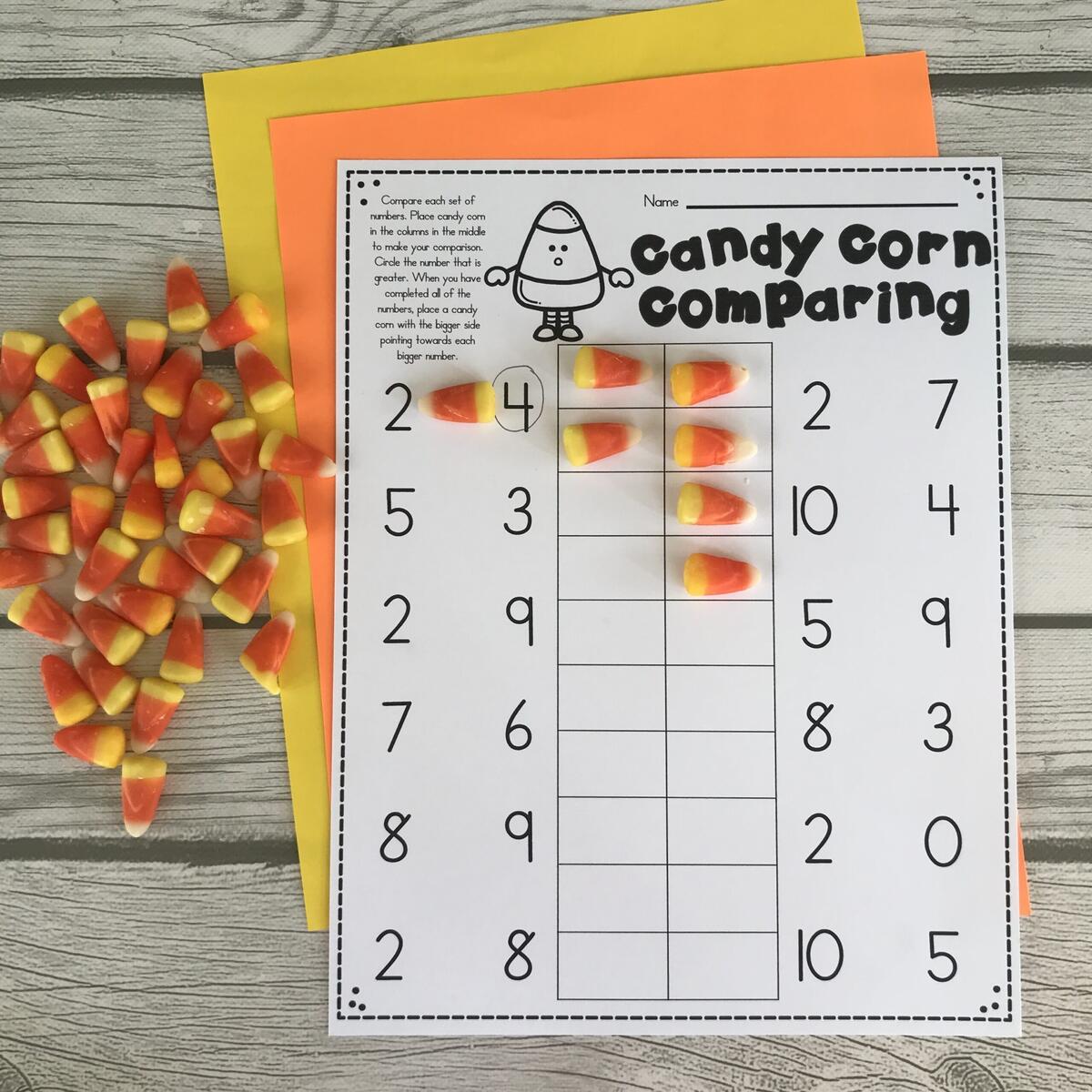 9 Candy Corn Math Activities Kindergarten Creations