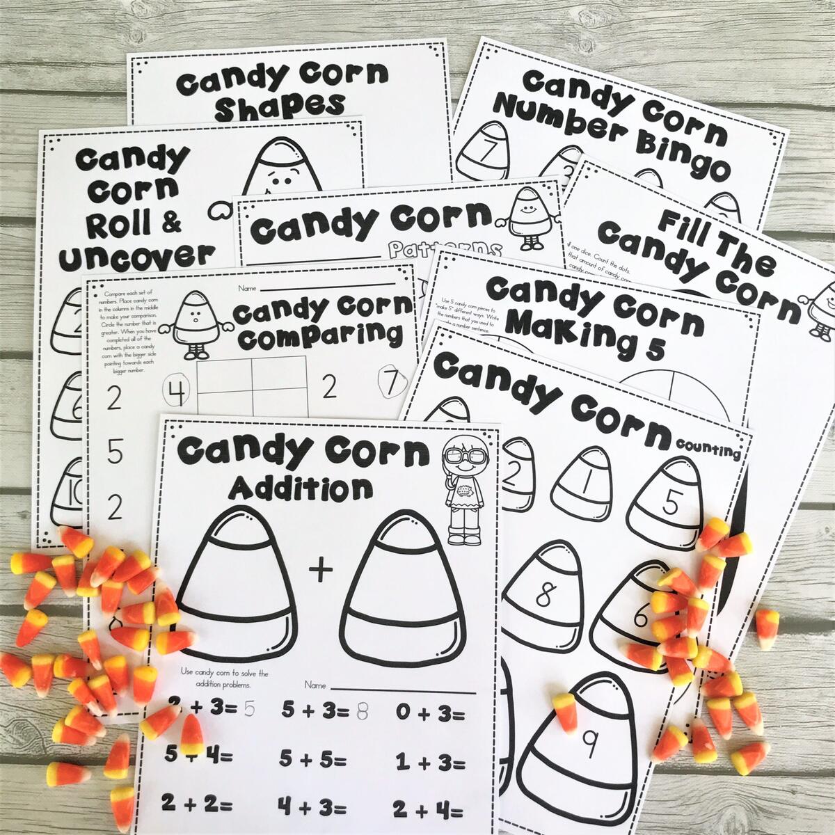 9 Candy Corn Math Activities Kindergarten Creations