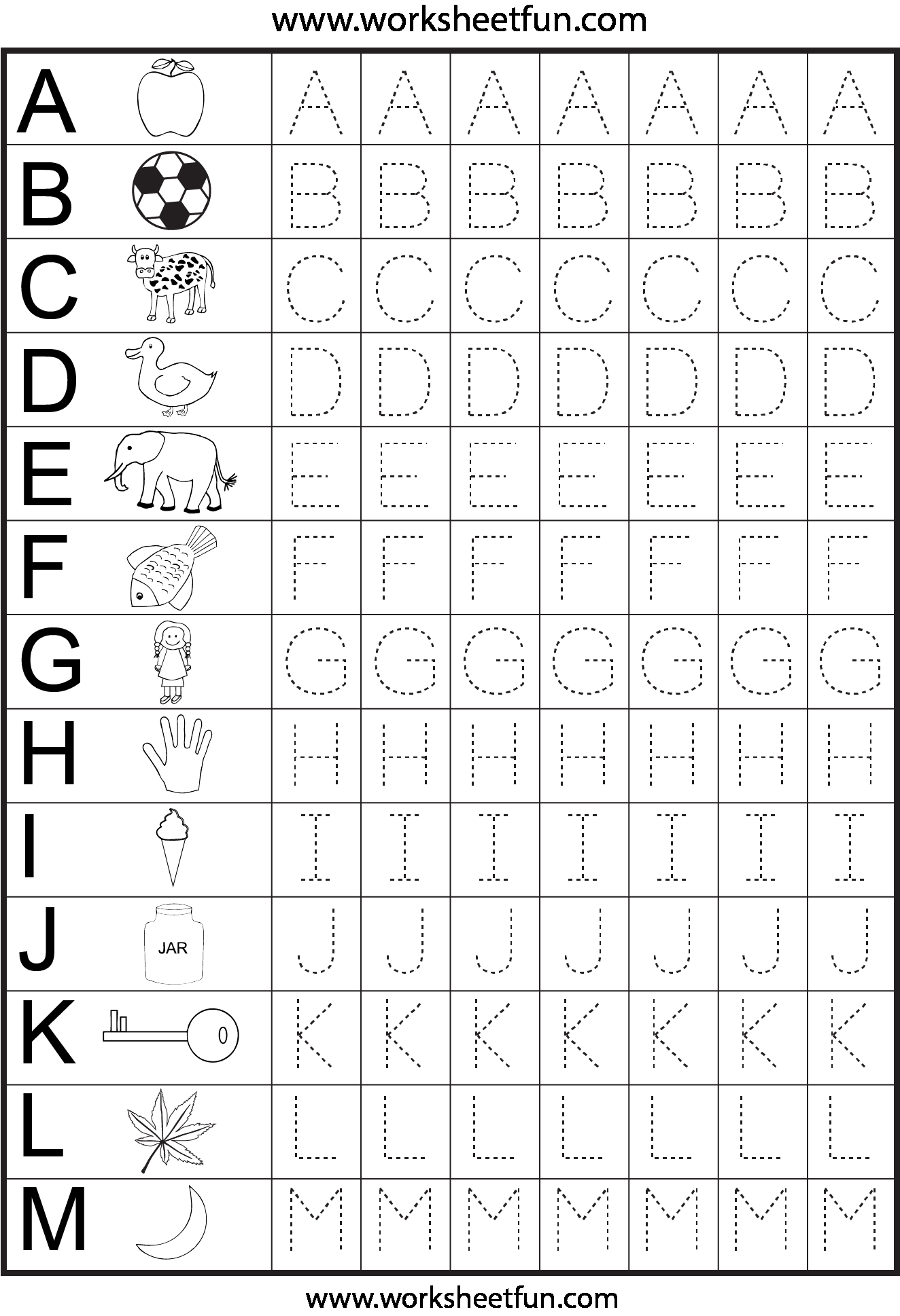 Abc Worksheet Of Tracing Alphabet Letters For Kindergarten And Preschool Kids For Handwriting Practice And Educational Activities In A Printable Page Stock Vector Image Art Alamy