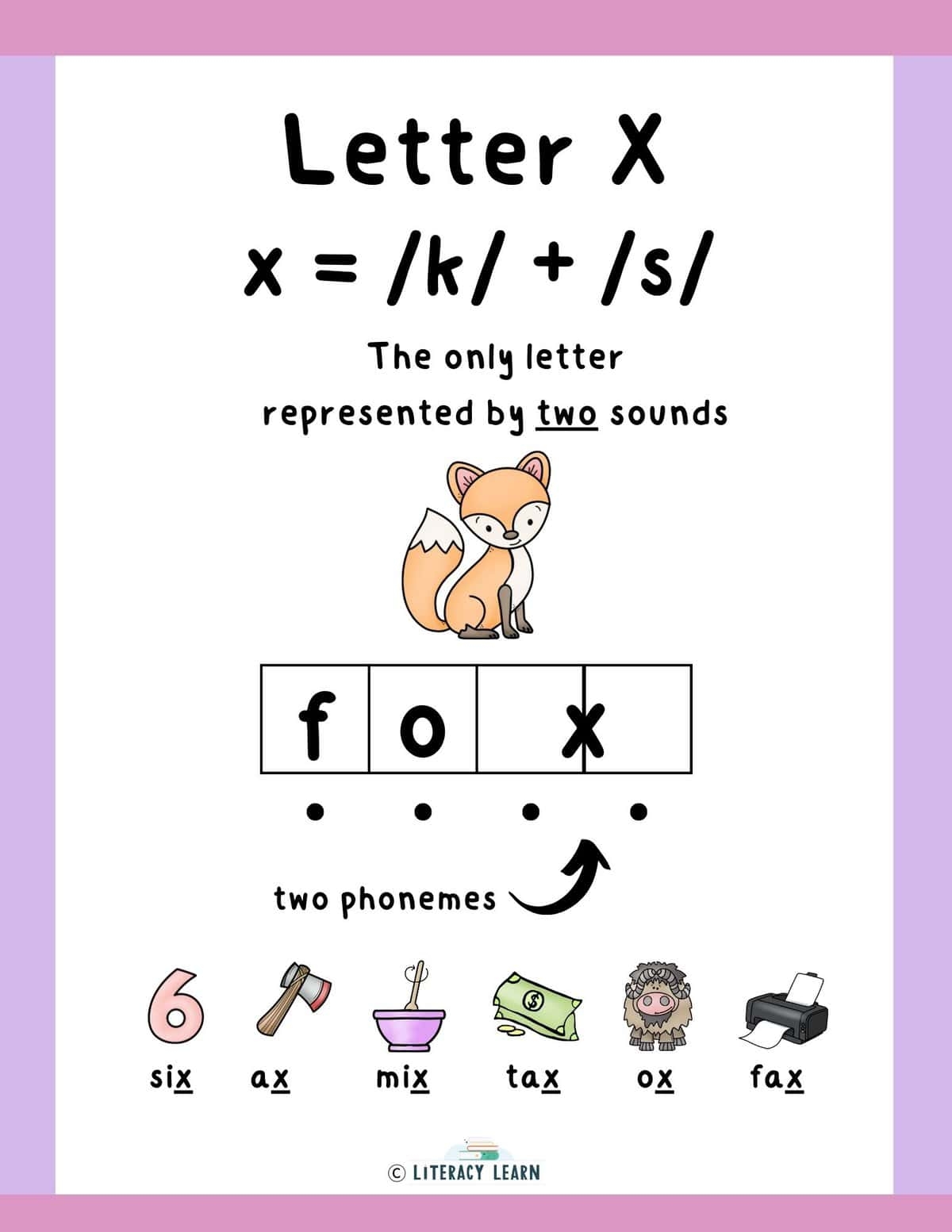 A Better Way To Teach Letter X Free Worksheet Literacy Learn