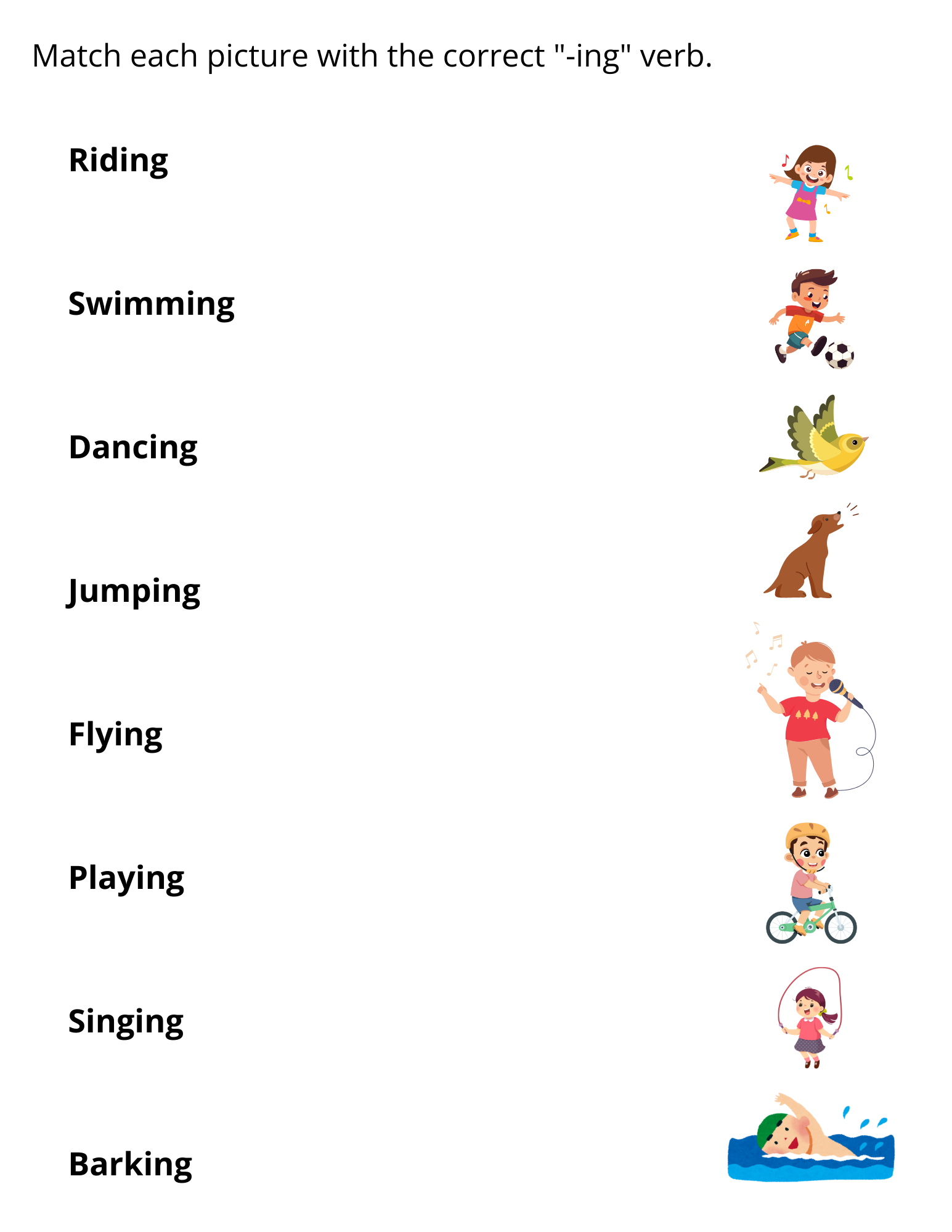 Adding Ing To Verbs Grammar Worksheet Ing Endings Activity Book For Grade 1 Made By Teachers