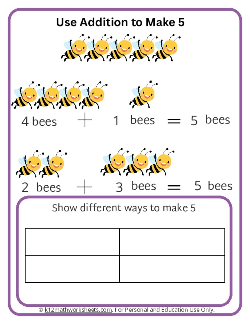 Adding With Objects Worksheets K12 Math Worksheets