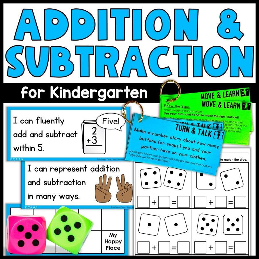 Addition And Subtraction Activities For Kindergarten Addition And Subtraction Activities For Kindergarten