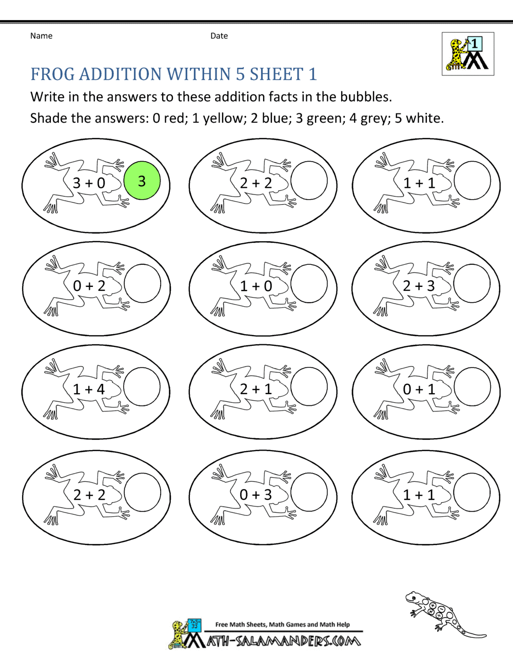 Addition Subtraction To 5 Worksheets For Kindergarten Worksheets Library