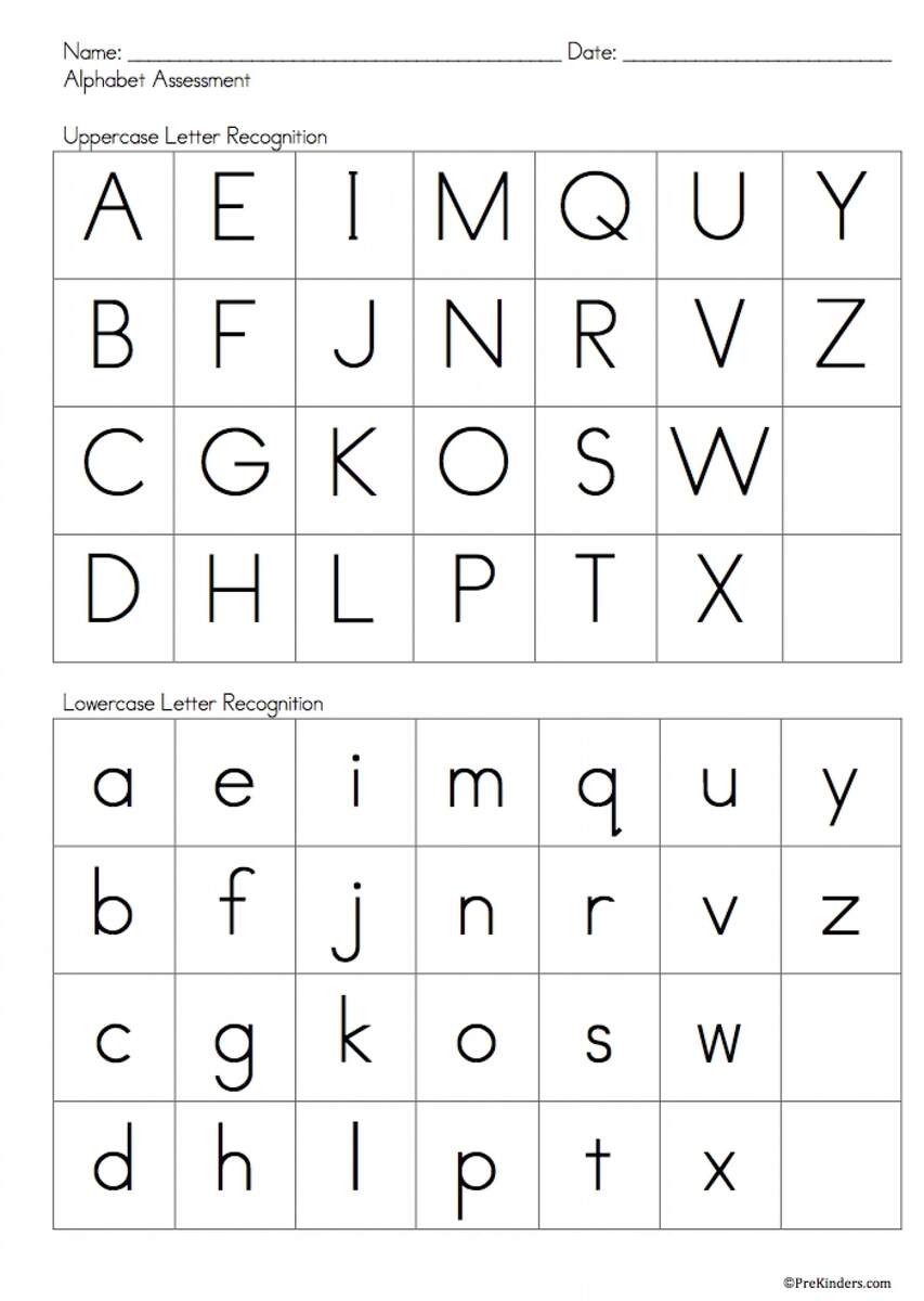 Alphabet Assessment LoveToTeach