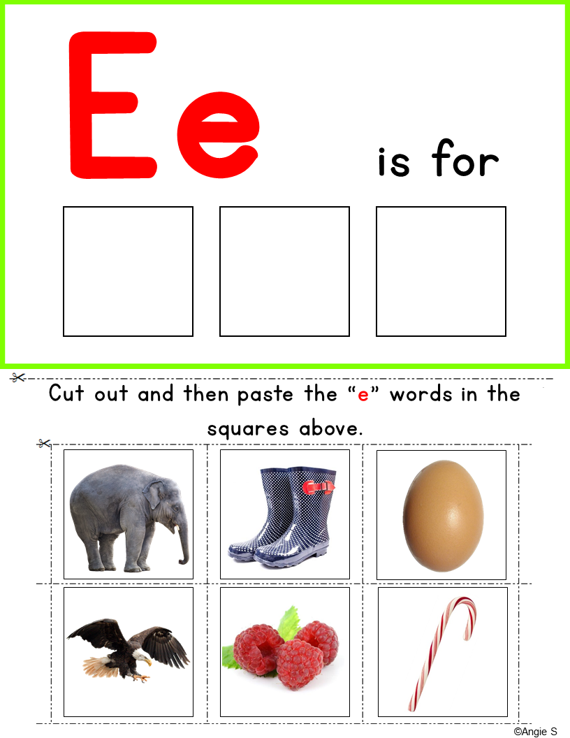 Cut And Paste Spelling Worksheet Free Printable Digital PDF