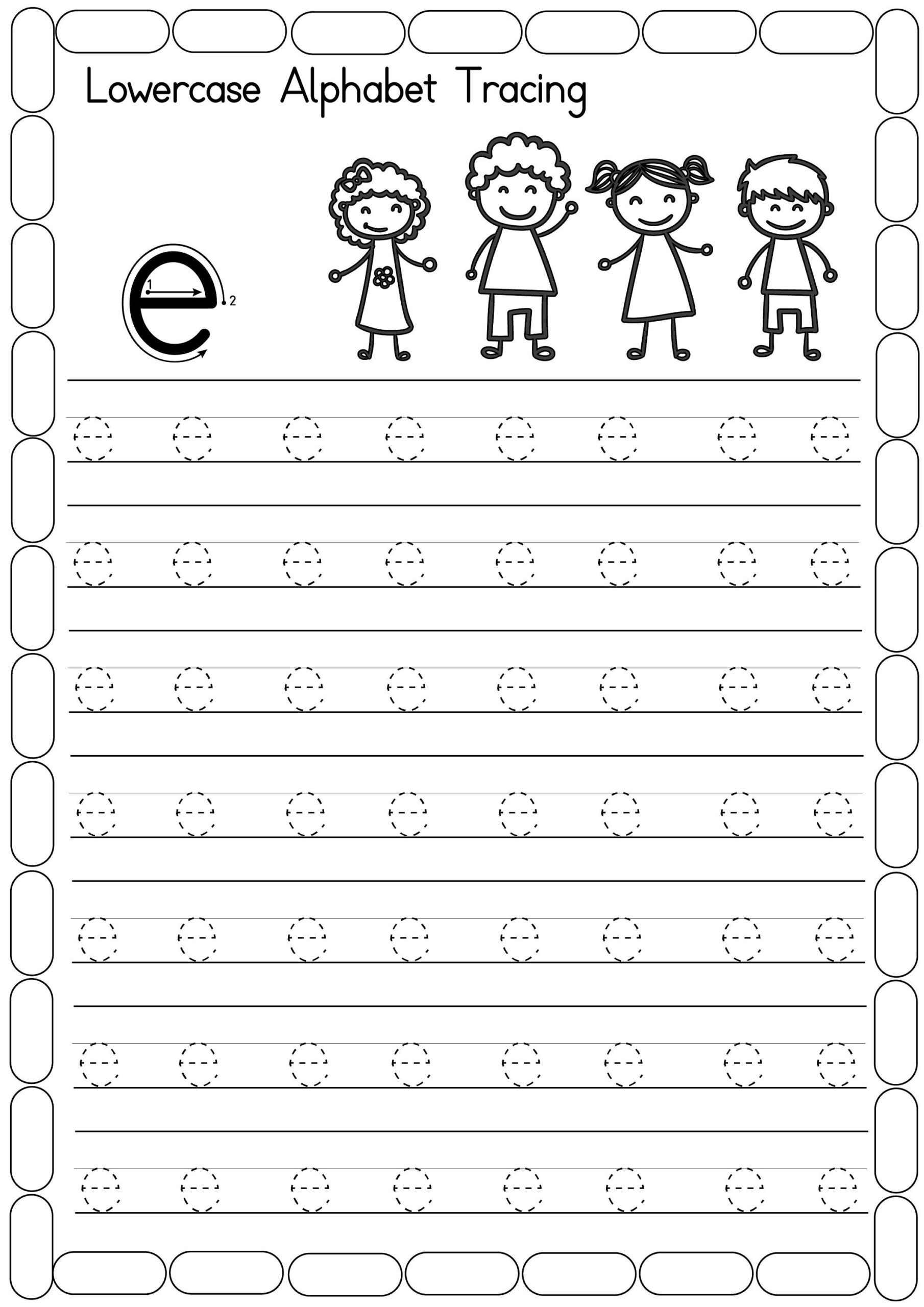 Alphabet Tracing Worksheets Lowercase Handwriting Practice PDF Etsy Alphabet Tracing Worksheets Lowercase Handwriting Practice PDF Etsy