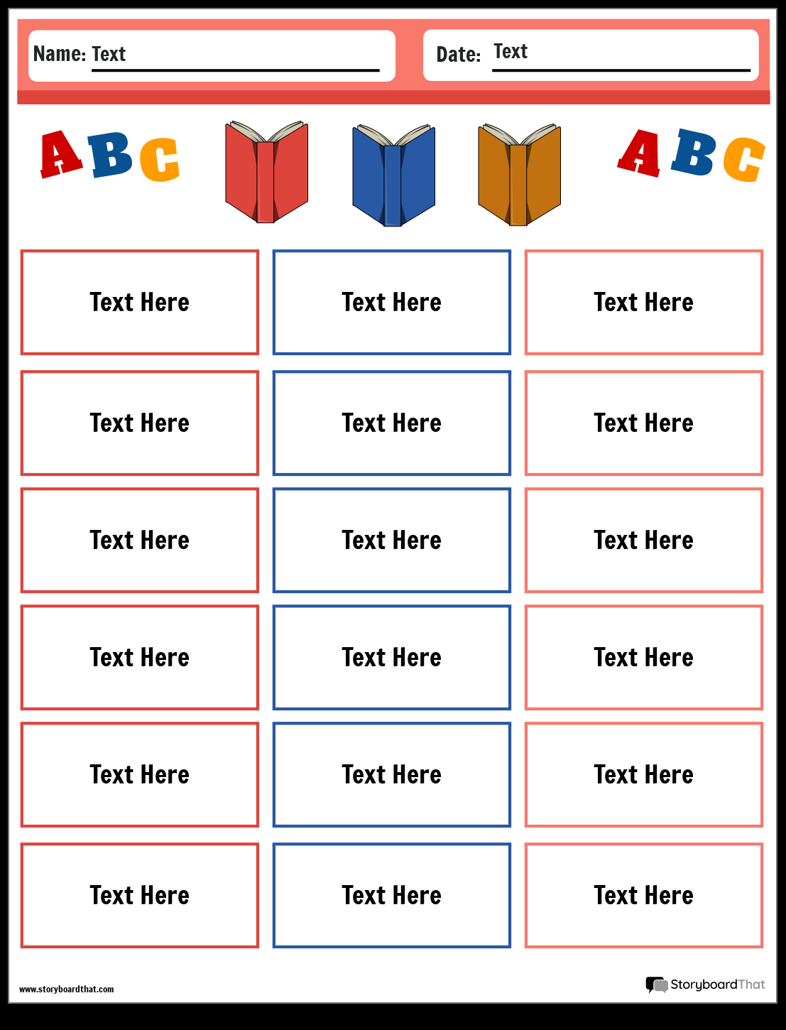Alphabetical Order Worksheets Create With Storyboard That
