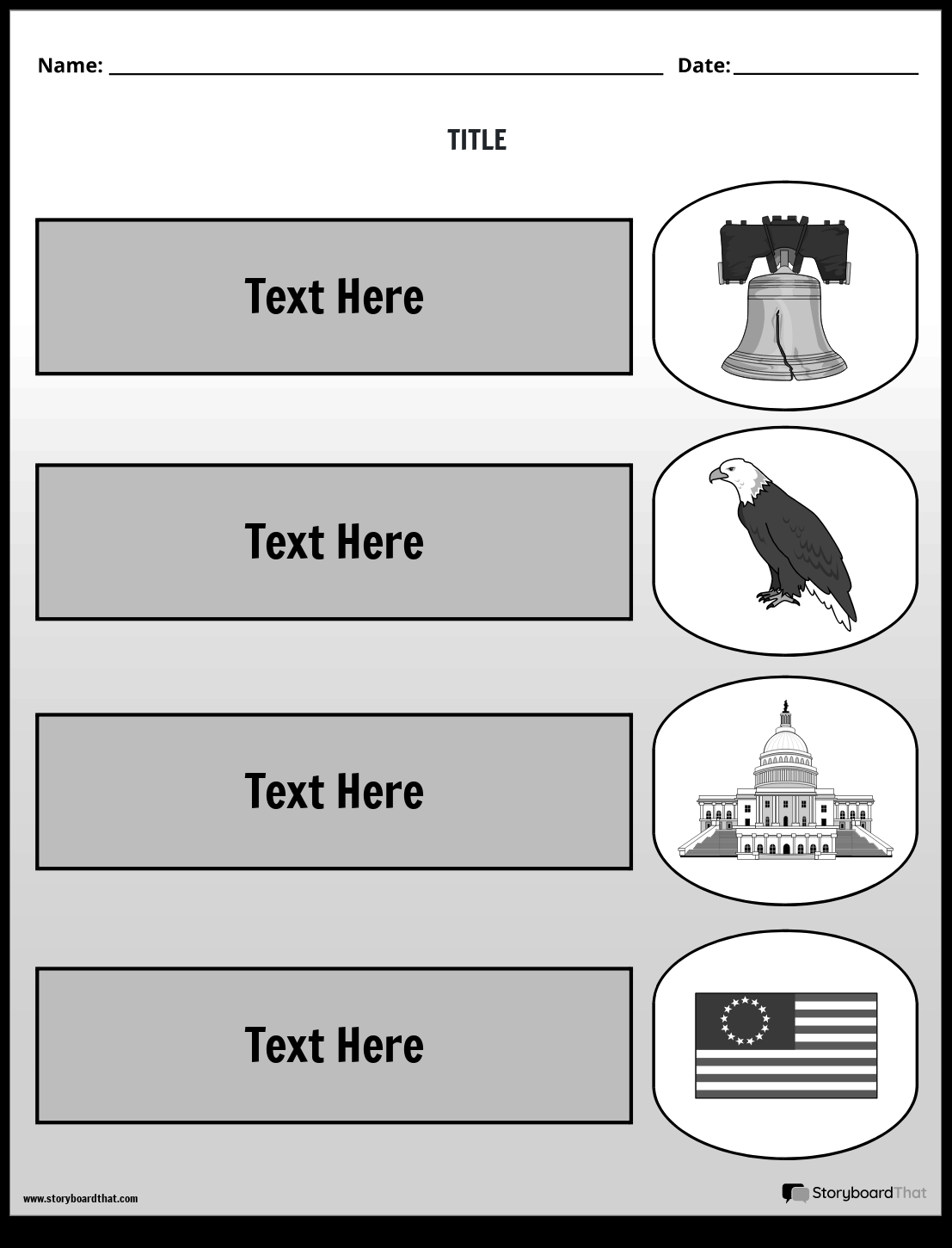 American Symbols Worksheets Free From Storyboard That American Symbols Worksheets Free From Storyboard That