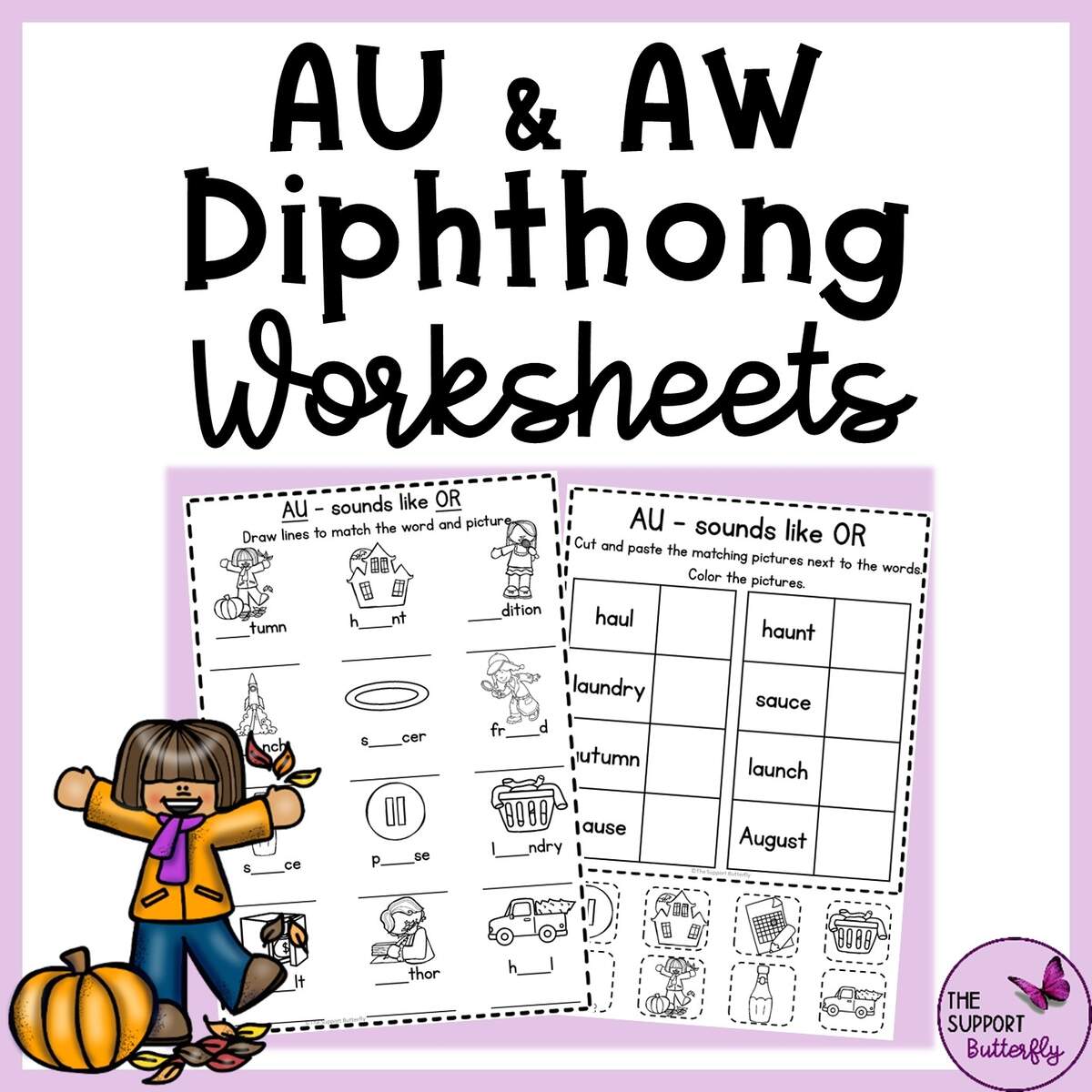 AU And AW Diphthong Worksheets Made By Teachers Diphthong Worksheet Freebie Made By Teachers