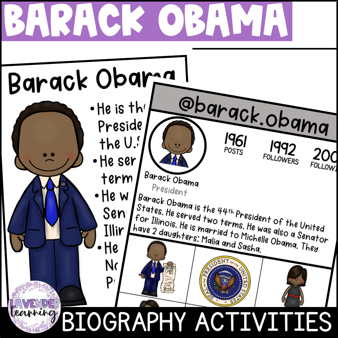 Barack Obama Biography Activities For Kindergarten 1st Grade 2nd Grade Made By Teachers Barack Obama Biography Activities For Kindergarten 1st Grade 2nd Grade Made By Teachers