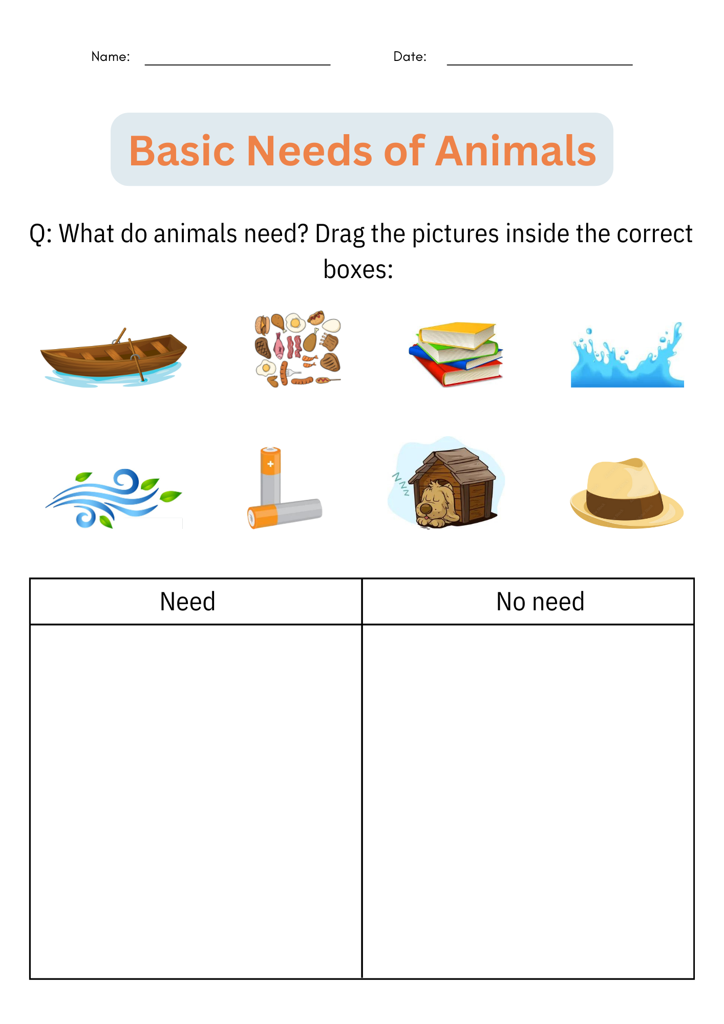 Basic Needs Of Animals Activities Taking Care Of Animals Worksheet For Grade 1 Made By Teachers Basic Needs Of Animals Activities Taking Care Of Animals Worksheet For Grade 1 Made By Teachers
