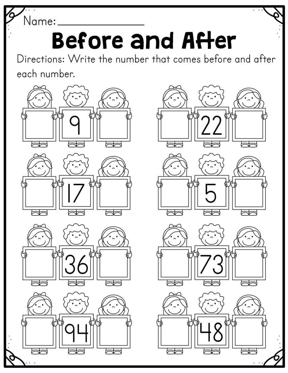 Before And After And Comparing Numbers Worksheets Made By Teachers Before And After And Comparing Numbers Worksheets Made By Teachers