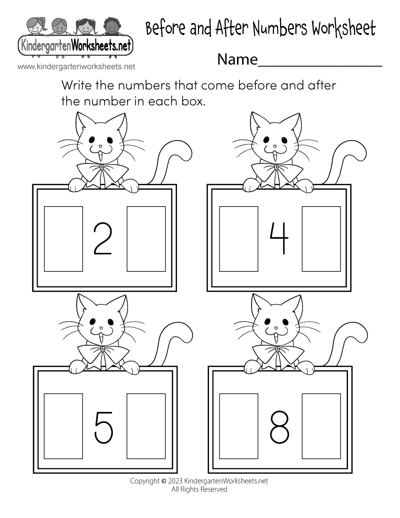 Before And After Numbers Worksheet Free Printable Digital PDF Before And After Number Worksheets A To Z Worksheet