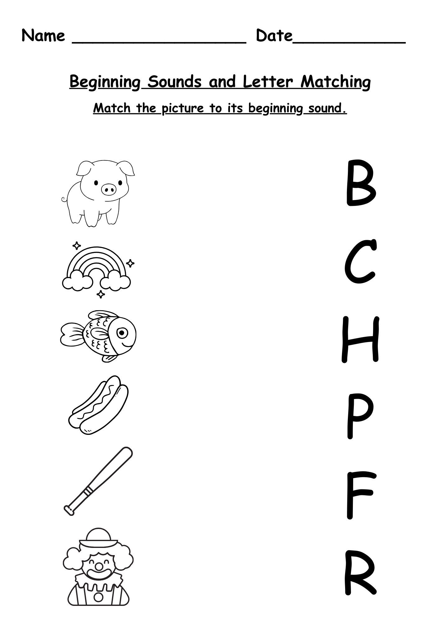 Beginning Sounds Worksheets Missing Beginning Sound CVC Word Mats Free Printable