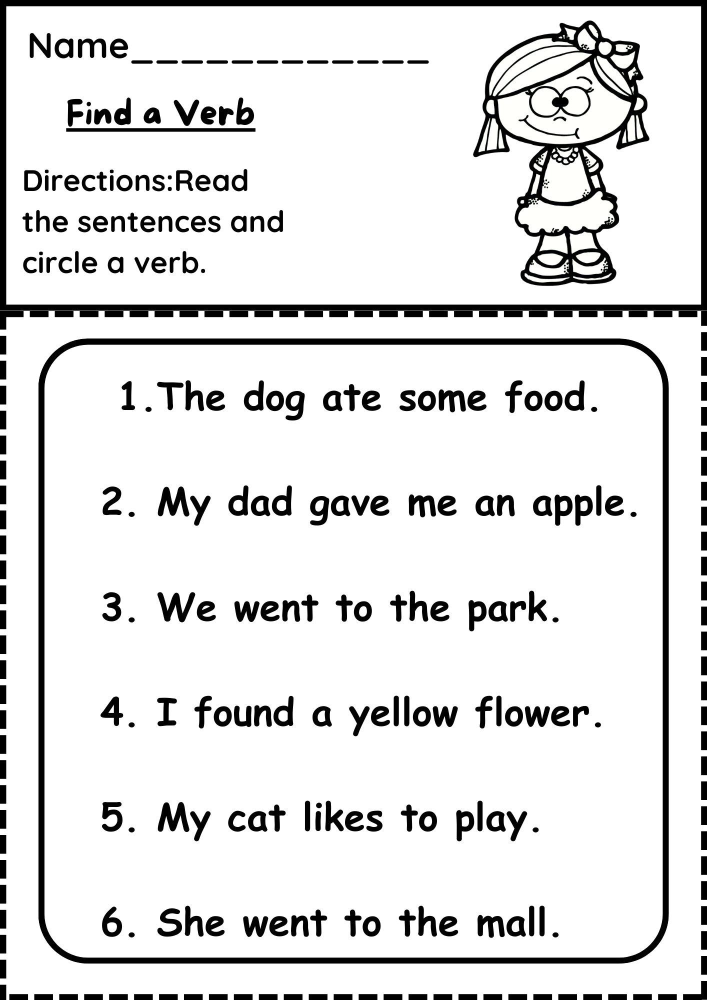 Verbs Worksheets