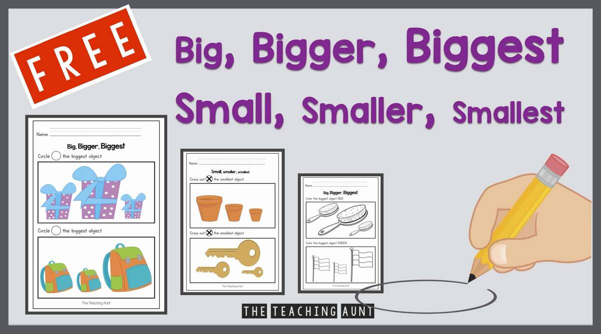 Big Bigger Biggest Free Printable The Teaching Aunt Big Bigger Biggest Free Printable The Teaching Aunt