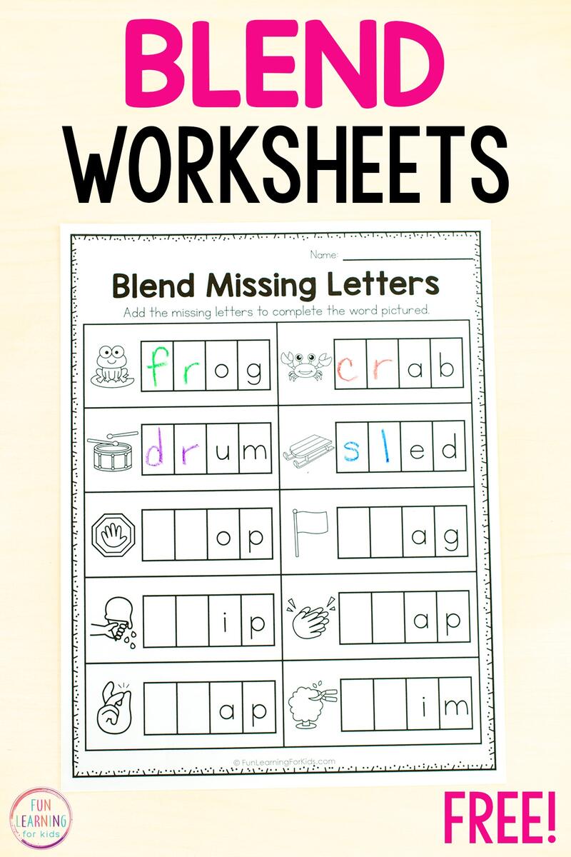 22 Free Blends Worksheets Teach Prints
