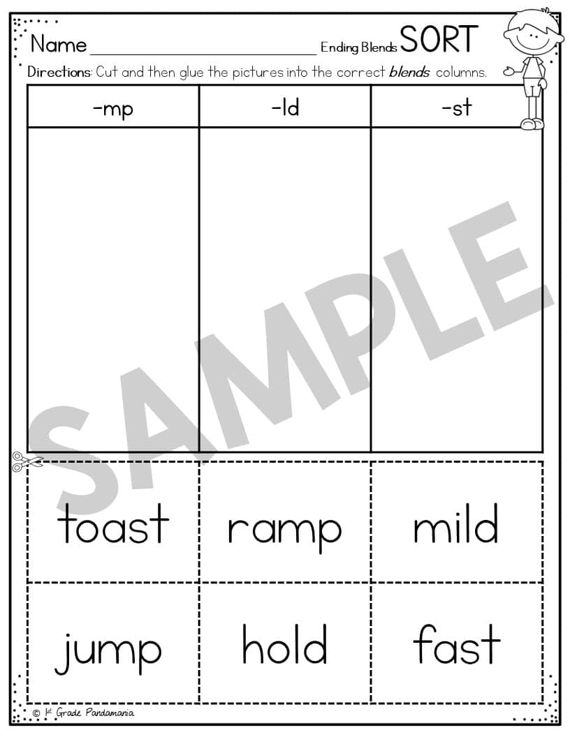 Blends Worksheets Phonics Activities Beginning Ending 1st Grade Pandamania Blends Worksheets Phonics Activities Beginning Ending 1st Grade Pandamania