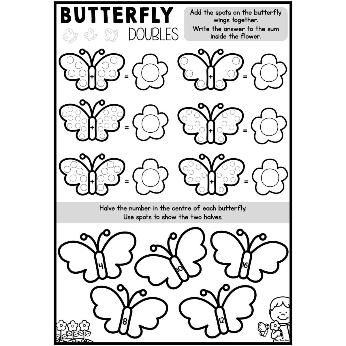 Butterfly Doubles Top Teacher
