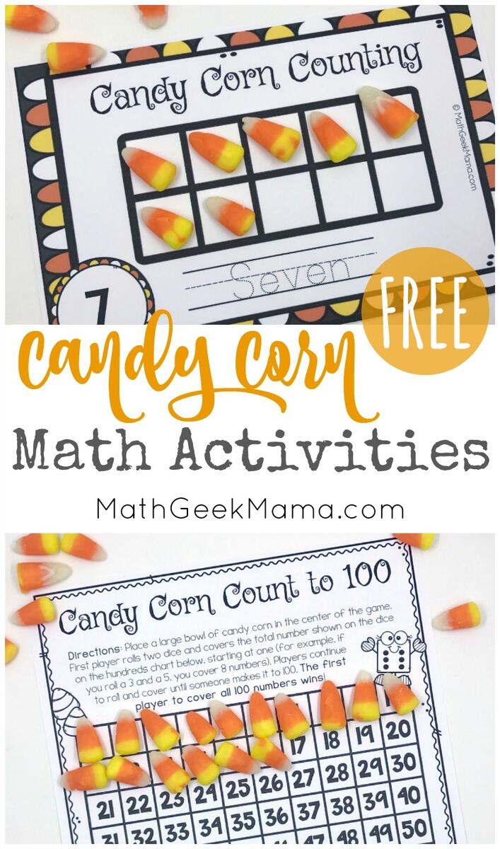 Candy Corn Math Hands On Activities With FREE Printables