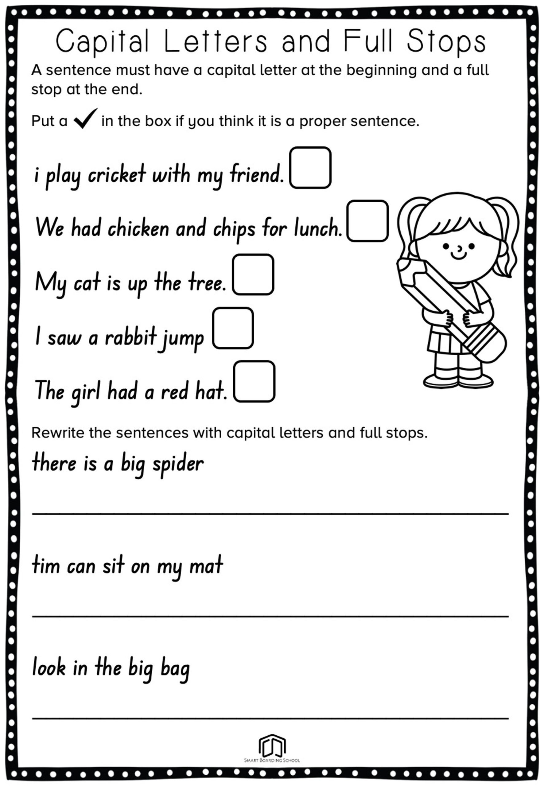 Capitalization And Punctuation Worksheets Capitalization And Punctuation Worksheets