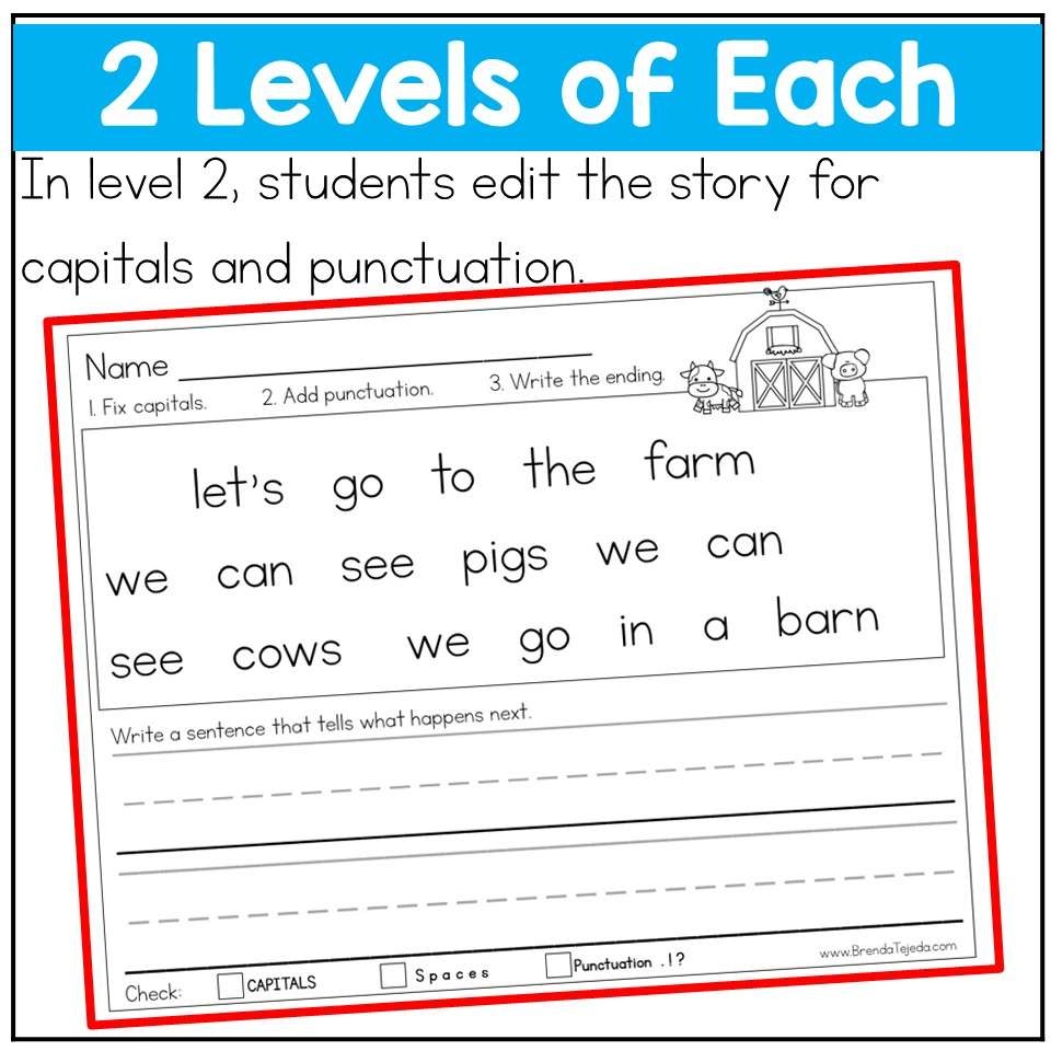 Capitalization And Punctuation Worksheets Sentence Editing And Structure Bundle Tejeda S Tots Capitalization And Punctuation Worksheets Sentence Editing And Structure Bundle Tejeda S Tots